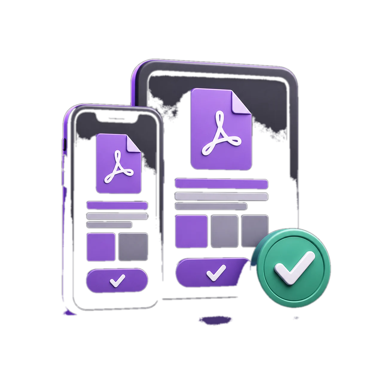 Mobile PDF tools illustration